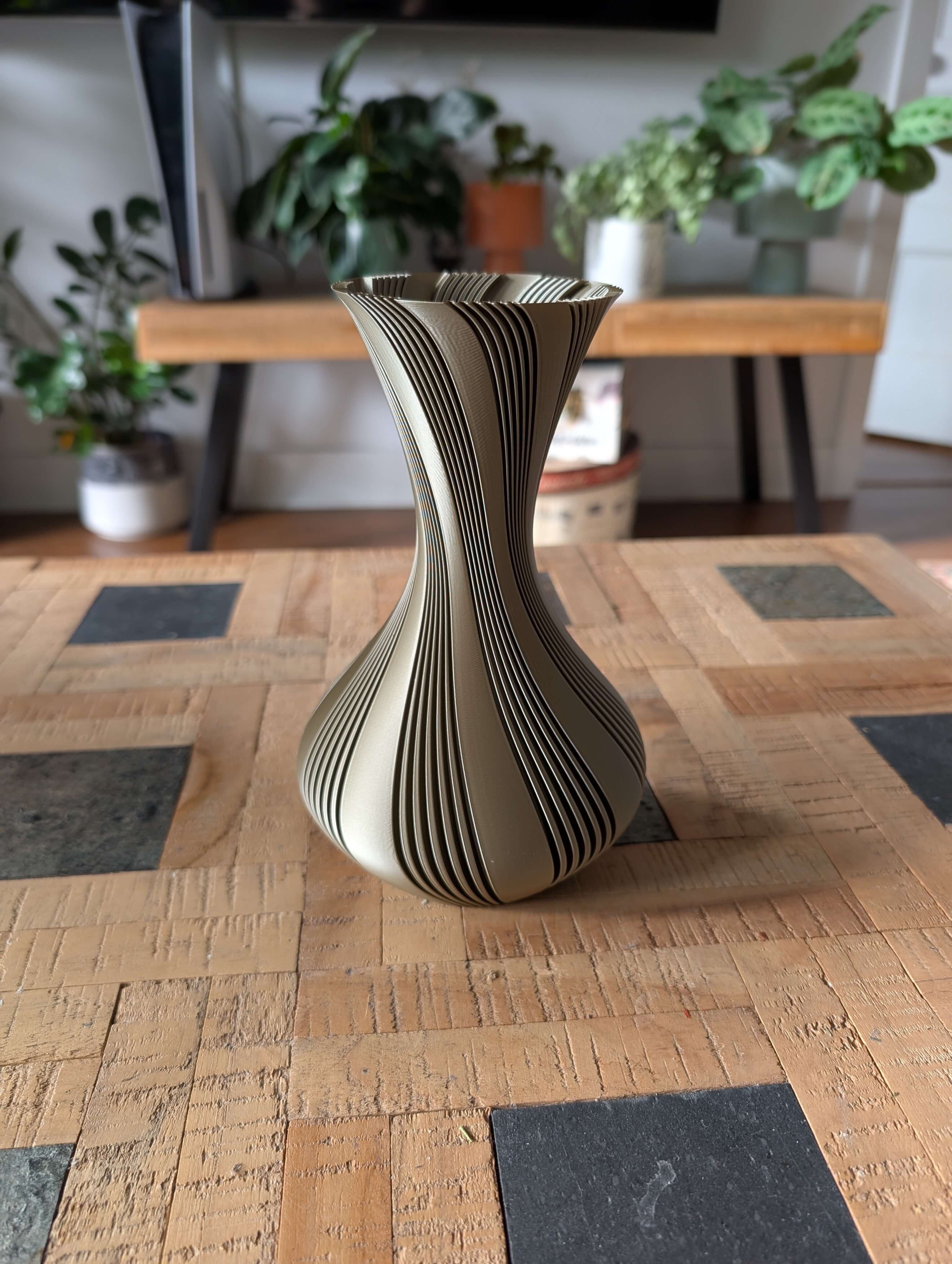 Vaso de mesa no ambiente