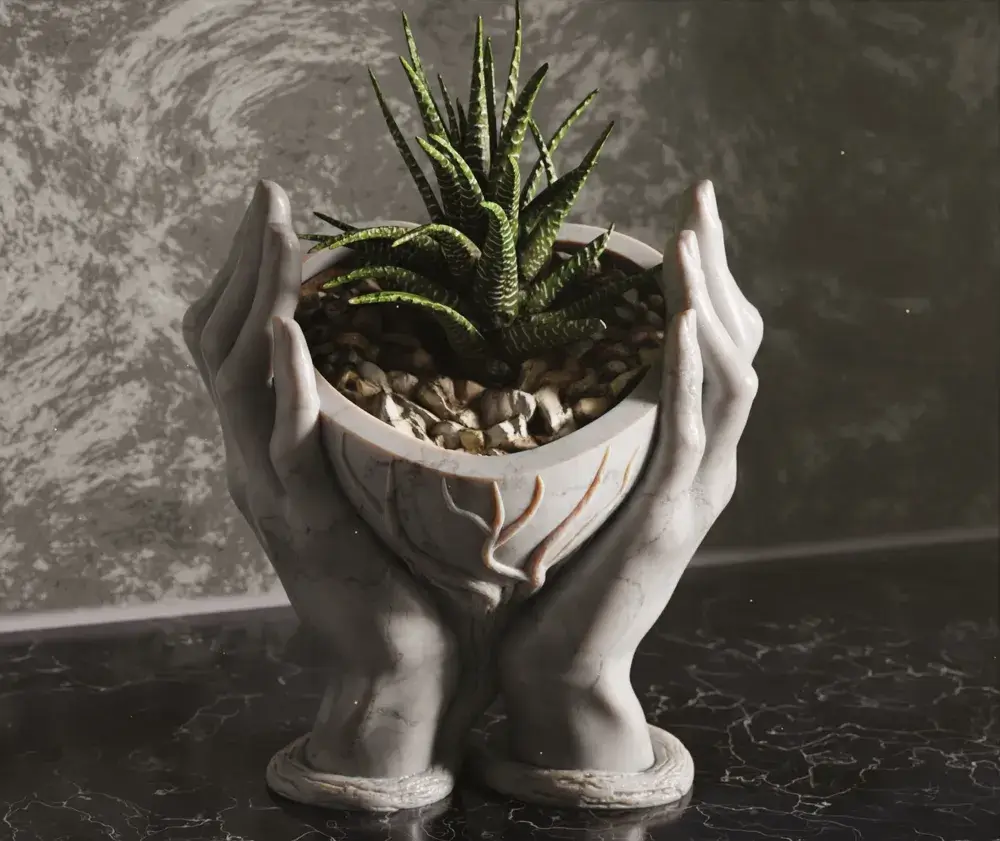 Vaso Mãos Botânico