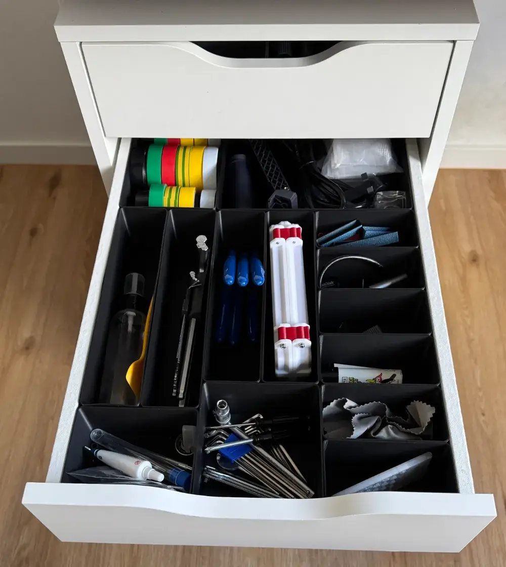 Organizador de gaveta com acessorios